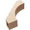 Ekena Millwork 5-inch W x 18-inch D x 18-inch H Westlake Rough Cedar Woodgrain TimberThane Knee Brace, Primed BRCUR05X18X18WTLRCPR - alternate 2